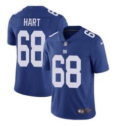 Youth Nike New York Giants #68 Bobby Hart Royal Blue Team Color Vapor Untouchable Elite Player NFL Jersey