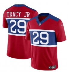 Men's New York Giants #29 Tyrone Tracy Jr Red Alternate Vapor F.U.S.E. Limited Stitched Football Jersey