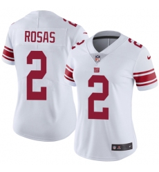 Women's Nike New York Giants #2 Aldrick Rosas White Vapor Untouchable Limited Player NFL Jersey