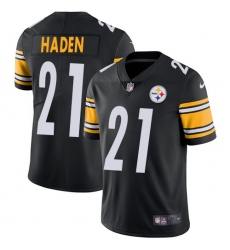 Men's Nike Pittsburgh Steelers #21 Joe Haden Black Team Color Vapor Untouchable Limited Player NFL Jersey