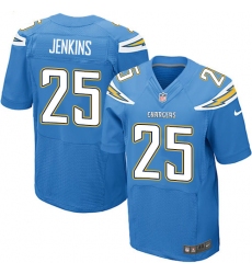 Men's Nike Los Angeles Chargers #25 Rayshawn Jenkins Elite Electric Blue Alternate NFL Jersey