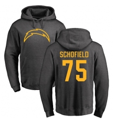 NFL Nike Los Angeles Chargers #75 Michael Schofield Ash One Color Pullover Hoodiee