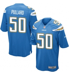 Men's Nike Los Angeles Chargers #50 Hayes Pullard Game Electric Blue Alternate NFL Jersey