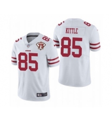 Men's San Francisco 49ers #85 George Kittle White 2021 75th Anniversary Vapor Untouchable Limited Jersey