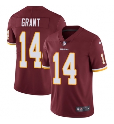 Men's Nike Washington Redskins #14 Ryan Grant Burgundy Red Team Color Vapor Untouchable Limited Player NFL Jersey