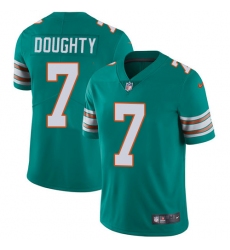 Men's Nike Miami Dolphins #7 Brandon Doughty Aqua Green Alternate Vapor Untouchable Limited Player NFL Jersey