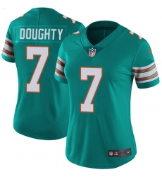 Women's Nike Miami Dolphins #7 Brandon Doughty Aqua Green Alternate Vapor Untouchable Limited Player NFL Jersey
