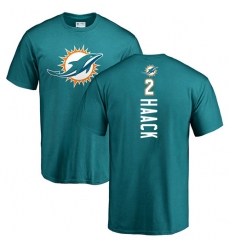 NFL Nike Miami Dolphins #2 Matt Haack Aqua Green Backer T-Shirt
