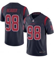 Men's Nike Houston Texans #98 D.J. Reader Limited Navy Blue Rush Vapor Untouchable NFL Jersey