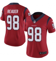 Women's Nike Houston Texans #98 D.J. Reader Red Alternate Vapor Untouchable Limited Player NFL Jersey