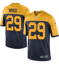 Men's Nike Green Bay Packers #29 Kentrell Brice Game Navy Blue Alternate NFL Jersey