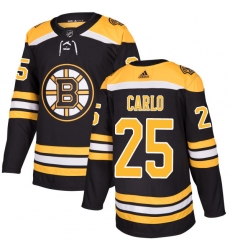 Men's Adidas Boston Bruins #25 Brandon Carlo Premier Black Home NHL Jersey