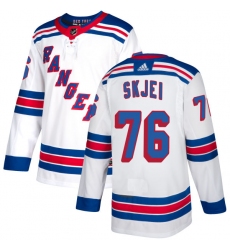Women's Reebok New York Rangers #76 Brady Skjei Authentic White Away NHL Jersey
