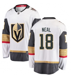 Men's Vegas Golden Knights #18 James Neal Authentic White Away Fanatics Branded Breakaway NHL Jersey