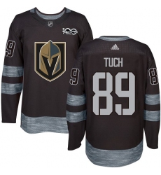 Men's Adidas Vegas Golden Knights #89 Alex Tuch Authentic Black 1917-2017 100th Anniversary NHL Jersey