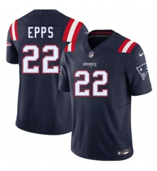 Men's New England Patriots #22 Marcus Epps Navy 2025 F.U.S.E. Vapor Limited Football Stitched Jersey