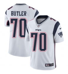 Men's Nike New England Patriots #70 Adam Butler White Vapor Untouchable Limited Player NFL Jersey