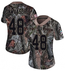Women's Nike Baltimore Ravens #48 Patrick Onwuasor Limited Camo Salute to Service NFL Jersey