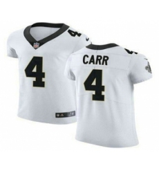 Men's New Orleans Saints #4 Derek Carr White Vapor Limited Stitched Jersey