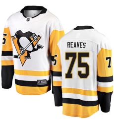 Men's Pittsburgh Penguins #75 Ryan Reaves Fanatics Branded White Away Breakaway NHL Jersey