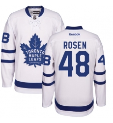 Men's Reebok Toronto Maple Leafs #48 Calle Rosen Authentic White Away NHL Jersey