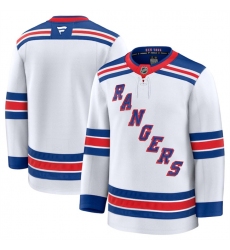 Men's New York Rangers Blank White 2024-25 Away Stitched Hockey Jersey