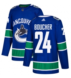 Youth Adidas Vancouver Canucks #24 Reid Boucher Authentic Blue Home NHL Jersey