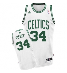 Men's Adidas Boston Celtics #34 Paul Pierce Swingman White Home NBA Jersey