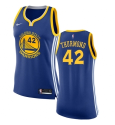 Women's Nike Golden State Warriors #42 Nate Thurmond Swingman Royal Blue Road NBA Jersey - Icon Edition