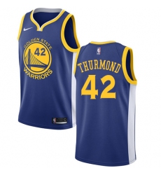 Youth Nike Golden State Warriors #42 Nate Thurmond Swingman Royal Blue Road NBA Jersey - Icon Edition