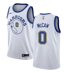 Youth Nike Golden State Warriors #0 Patrick McCaw Authentic White Hardwood Classics NBA Jersey