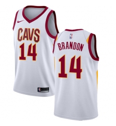 Youth Nike Cleveland Cavaliers #14 Terrell Brandon Swingman White Home NBA Jersey - Association Edition