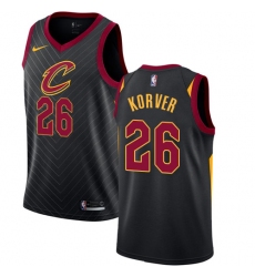 Men's Nike Cleveland Cavaliers #26 Kyle Korver Authentic Black Alternate NBA Jersey Statement Edition