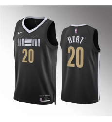 Men's Memphis Grizzlies #20 Matthew Hurt Black 2023-24 City Edition Stitched Jersey