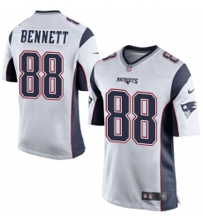 Men's Nike New England Patriots #88 Martellus Bennett Game White NFL Jersey