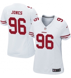 Women's Nike San Francisco 49ers #96 Datone Jones Game White NFL Jersey