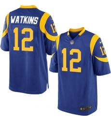 Men's Nike Los Angeles Rams #12 Sammy Watkins Game Royal Blue Alternate NFL Jersey