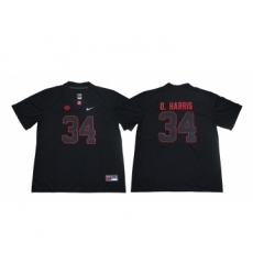 Alabama Crimson Tide 34 Damien Harris Black Nike College Football Jersey