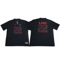 Crimson Tide #22 Najee Harris Blackout Limited Stitched NCAA Jersey