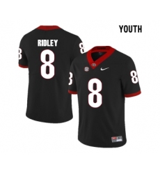 Georgia Bulldogs 8 Riley Ridley Black Youth College Football Jersey