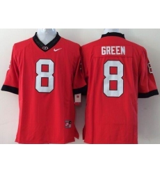 Youth Georgia Bulldogs #8 A.J. Green Red Stitched NCAA Jersey