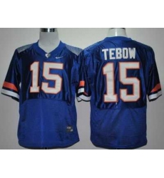 Florida Gators 15# Tim Tebow Royal Blue Pro Combat College Football NCAA Jerseys