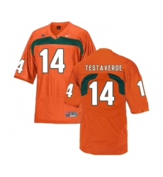 Miami Hurricanes 14 Vinny Testaverde Orange College Football Jersey