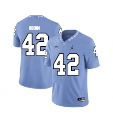 North Carolina Tar Heels 42 Robert Quinn Blue College Football Jersey