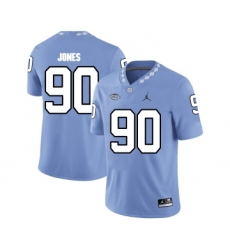 North Carolina Tar Heels 90 Andrew Jones Blue College Football Jersey