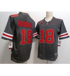 Men's Ohio State Buckeyes #18 Will Howard Black FUSE College Football Jersey