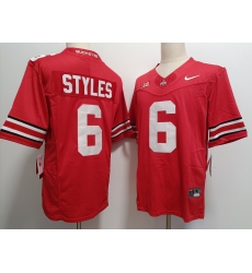 Men's Ohio State Buckeyes #6 Sonny Styles Red FUSE College Football Jersey