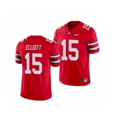 Men's Ohio State Buckeyes Ezekiel Elliott Scarlet Football Game Jersey