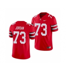 Men's Ohio State Buckeyes Michael Jordan Scarlet Football Game Jersey