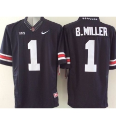 Ohio State Buckeyes #1 Braxton Miller Black Limited Stitched NCAA Jersey